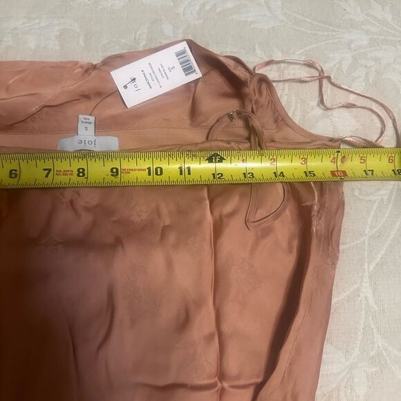 New. JOIE blush silky slip dress. Size small. Retails $348 - Picture 11 of 13